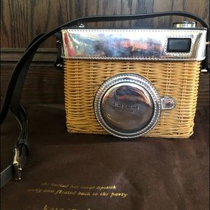 Kate Spade Wicker camera bag